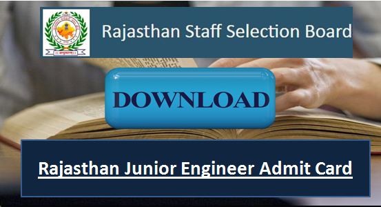 Rajasthan RSMSSB JE Admit Card