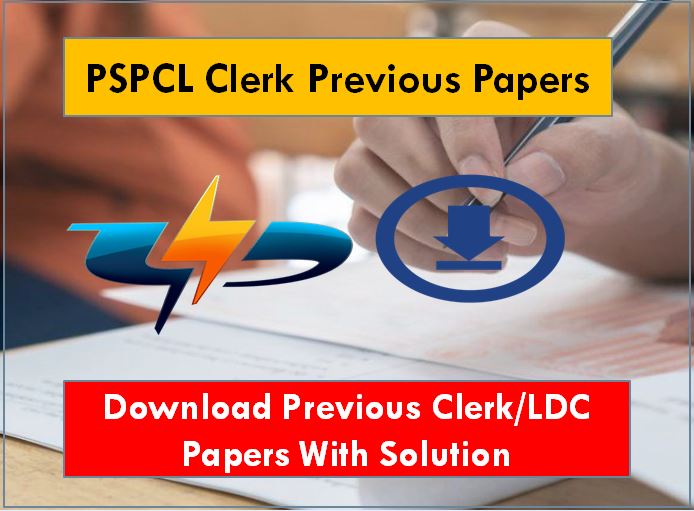PSPCL clerk Previous Question papers