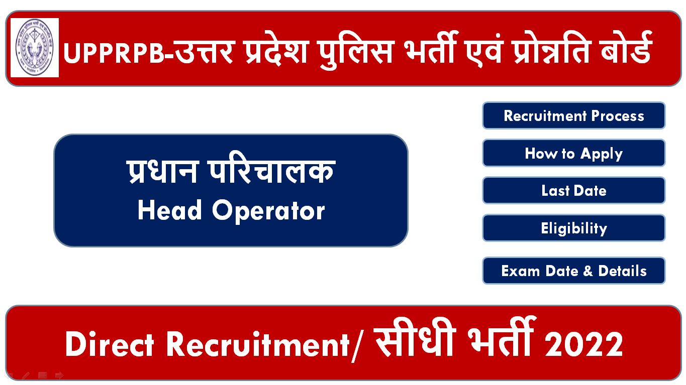 UP Police Head Operator Recruitment